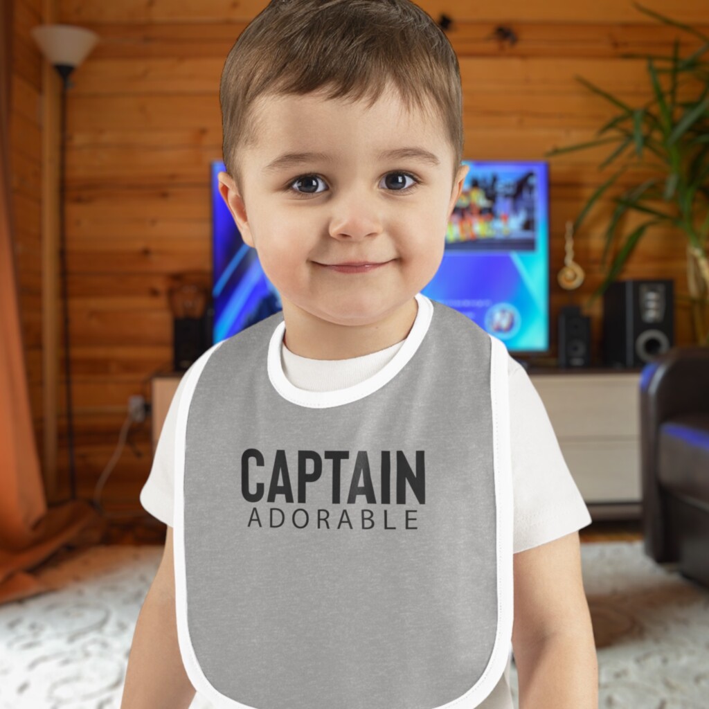 Set Sail with Style: The Captain Adorable Baby Bib