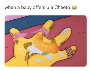 The Great Cheeto Dilemma: When Your Baby&#8217;s Generosity Comes with Slobber and Boogers