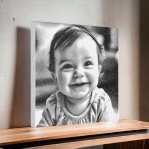Black and White Drawing Wall Art: The Perfect Gift for Parents