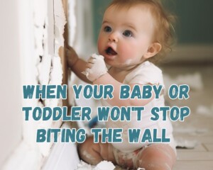 When Your Baby or Toddler Won&#8217;t Stop Biting the Wall: Understanding the Why and How to Help