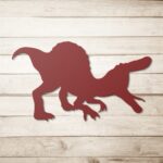 Explore Prehistoric Wonders: Delight Kids with a Dinosaur Steel Cut Sign