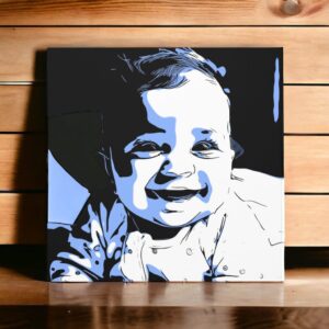 Transforming Precious Moments: Turn Your Child’s Photo into Cartoon Canvas Art