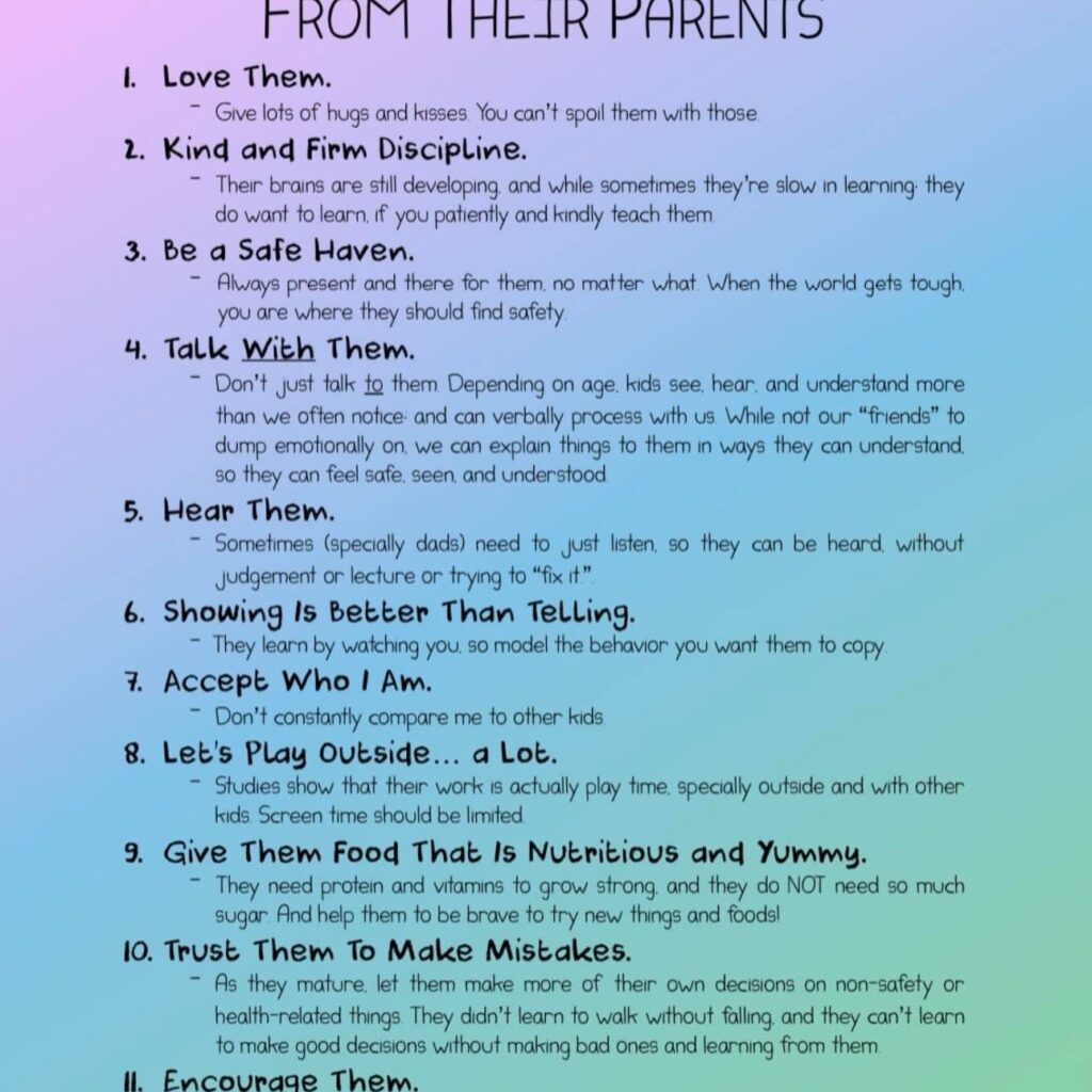 Emotional Needs of Children Explained Simply for Parents