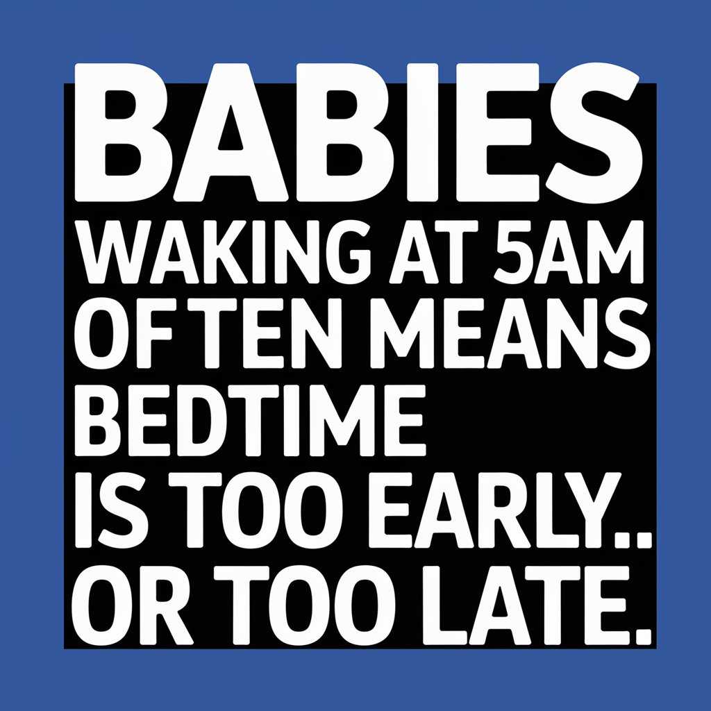 Babies Waking Up At 5AM Usually Means Bedtime Is Too Early Or Too Late